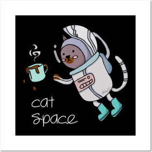 cat space Posters and Art